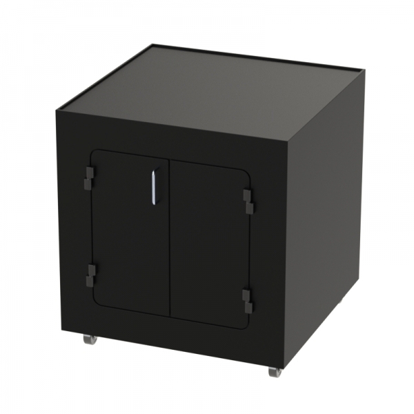 Mobile Stand with Storage Area for Dust Free PC Printer Enclosure