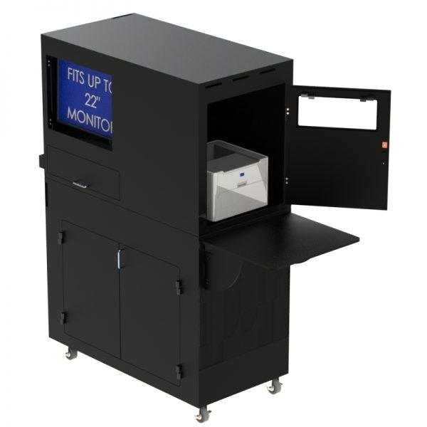HP Laser Printer Computer Cabinet