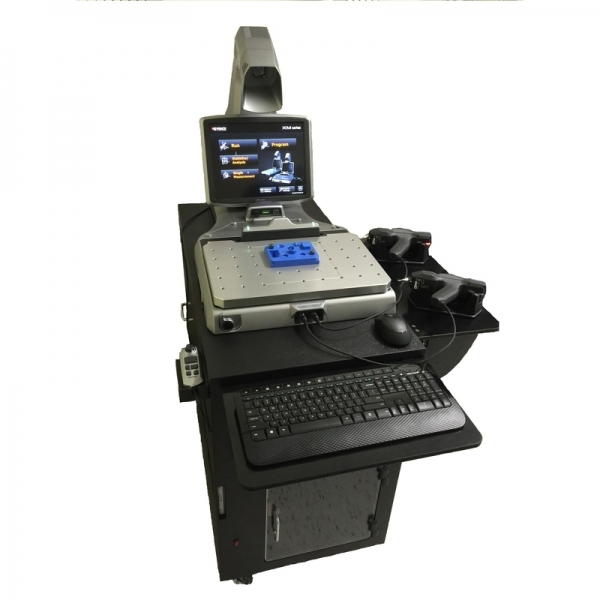 Mobile workstation for Keyence XM Coordinate Measuring Machine and controller