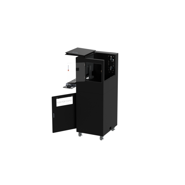 Mobile Workstation for Laser Jet and Barcode Printer, 22 Inch Monitor and Keyboard - Photo 10