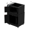 Printer Enclosure Stand with Storage Compartment DFP400P-ZSA-6
