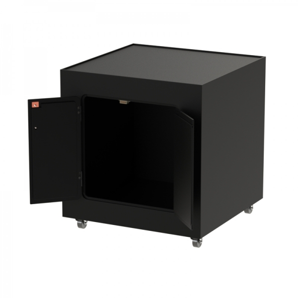Printer Enclosure Stand with Storage Compartment DFP400P-ZSA-3