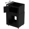 Stand for Laser Printer Enclosure with Front to Rear Passthrough Storage Area-5