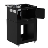 Stand for Laser Printer Enclosure with Front to Rear Passthrough Storage Area-3