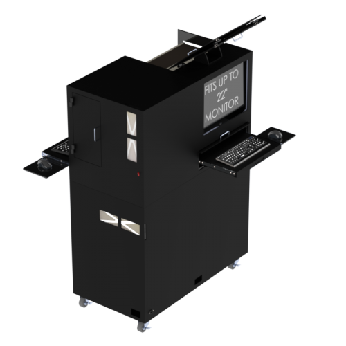 Zebra ZT410 Printer with Dual Employee Workstations