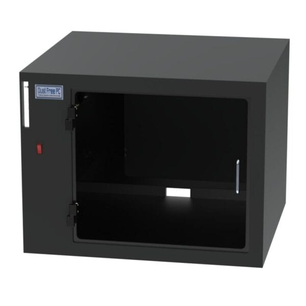 Dual PC tabletop enclosure with micron filtration system