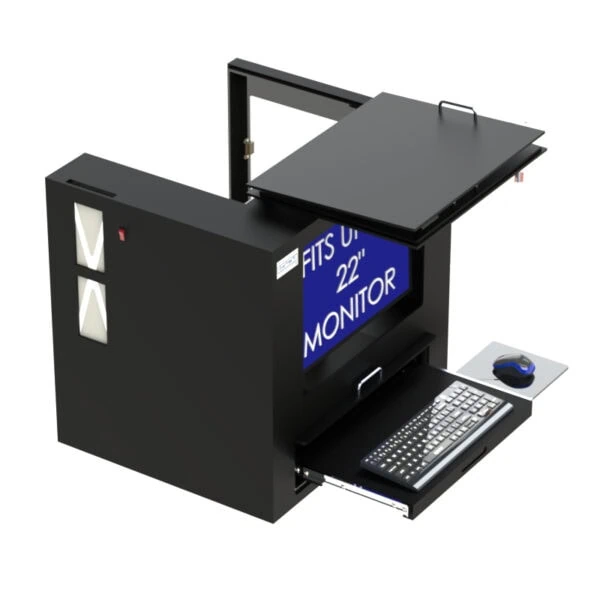 Barcode Printer Workstation Enclosure Tabletop - DFP200MKS-BPT - Image 8