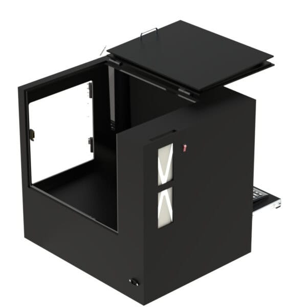 Barcode Printer Workstation Enclosure Tabletop - DFP200MKS-BPT - Image 5