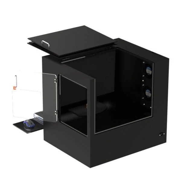 Barcode Printer Workstation Enclosure Tabletop - DFP200MKS-BPT - Image 3