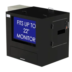 Air Conditioned Barcode Printer Workstation Enclosure - DFP200MKS-BP-PF