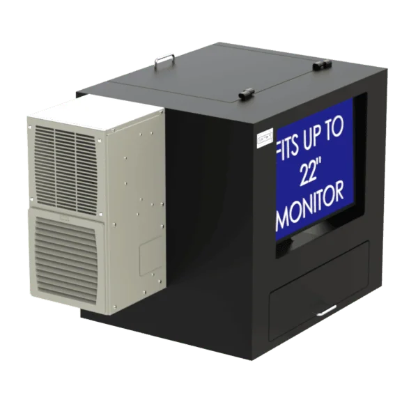 Air Conditioned Barcode Printer Workstation Enclosure - DFP200MKS-BP-PF - Image 6