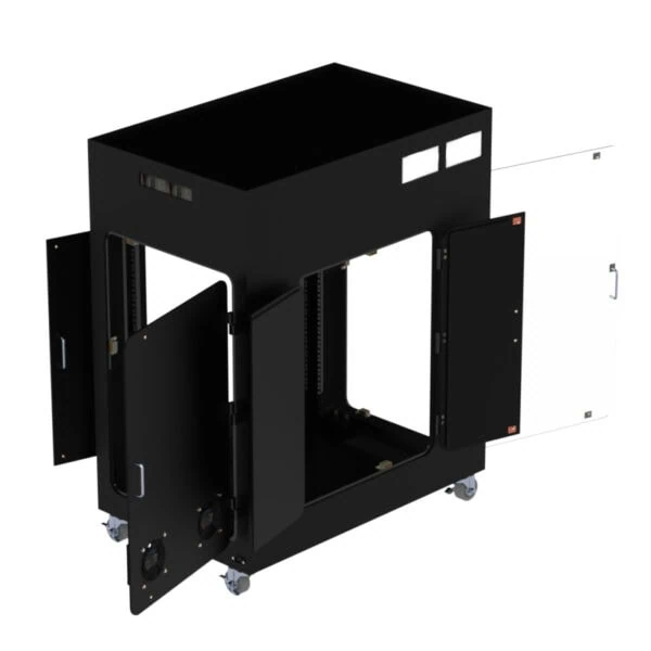 Mobile Server Rack Enclosure 29 Deep 18U High - Image 3