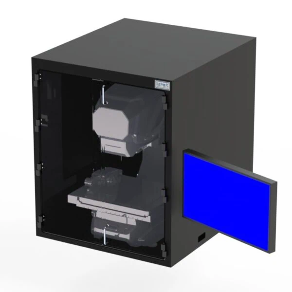 DFP201IM-X1330 Filtered Tabletop Enclosure with Double Door in Front of Imager - Image 3