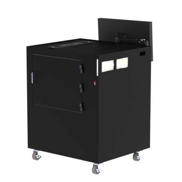 Mobile Industrial Workstation Enclosure for a Keyence X-1330