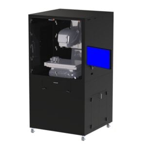 DFP201IM-X1540-VBFTKB Filtered Mobile Workstation with Vertical Bi-Fold Door