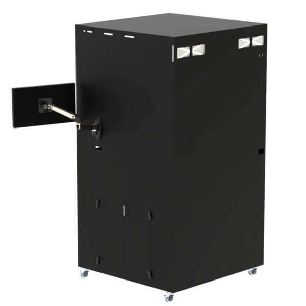 DFP201IM-X1540-VBFTKB Filtered Mobile Workstation with a Vertical-Bi-Fold Door - Image 2