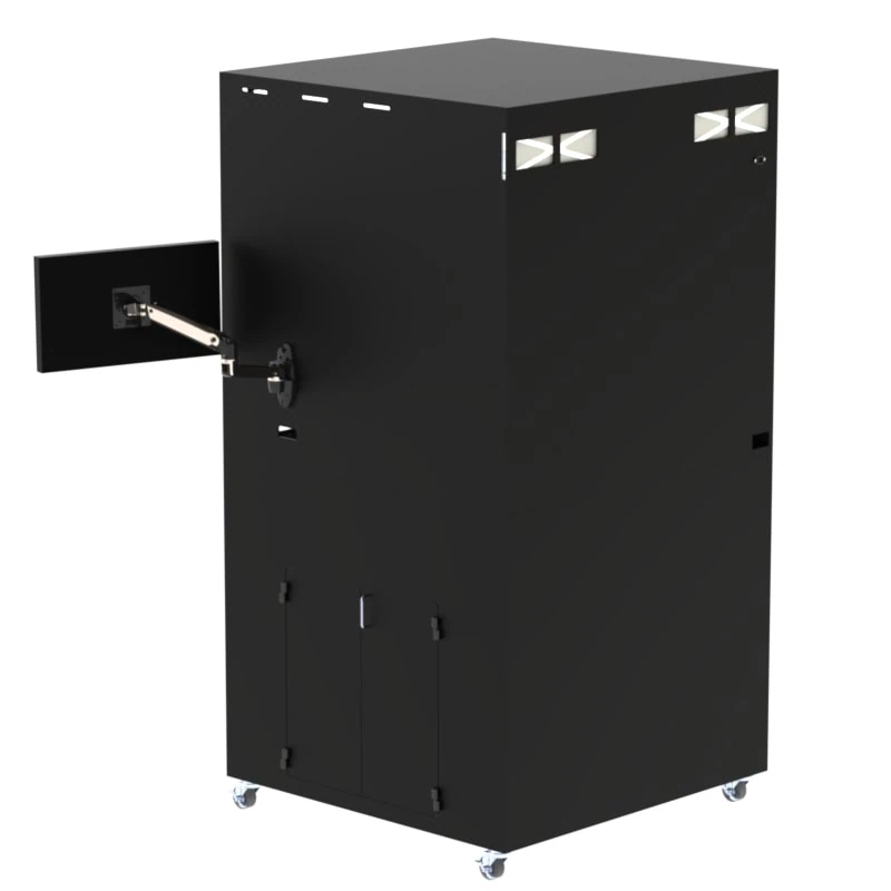 DFP201IM-X1540-VBFTKB Air Filtered Mobile Workstation with BI-FOLD Front Door - Image 2