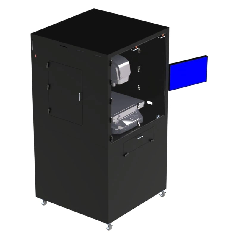 DFP201IM-X1540-VBFTKB Air Filtered Mobile Workstation with BI-FOLD Front Door - Image 5