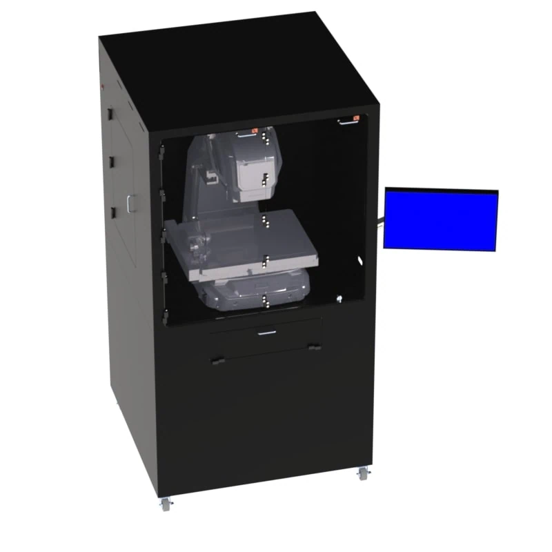 DFP201IM-X1540-VBFTKB Air Filtered Mobile Workstation with BI-FOLD Front Door - Image 4