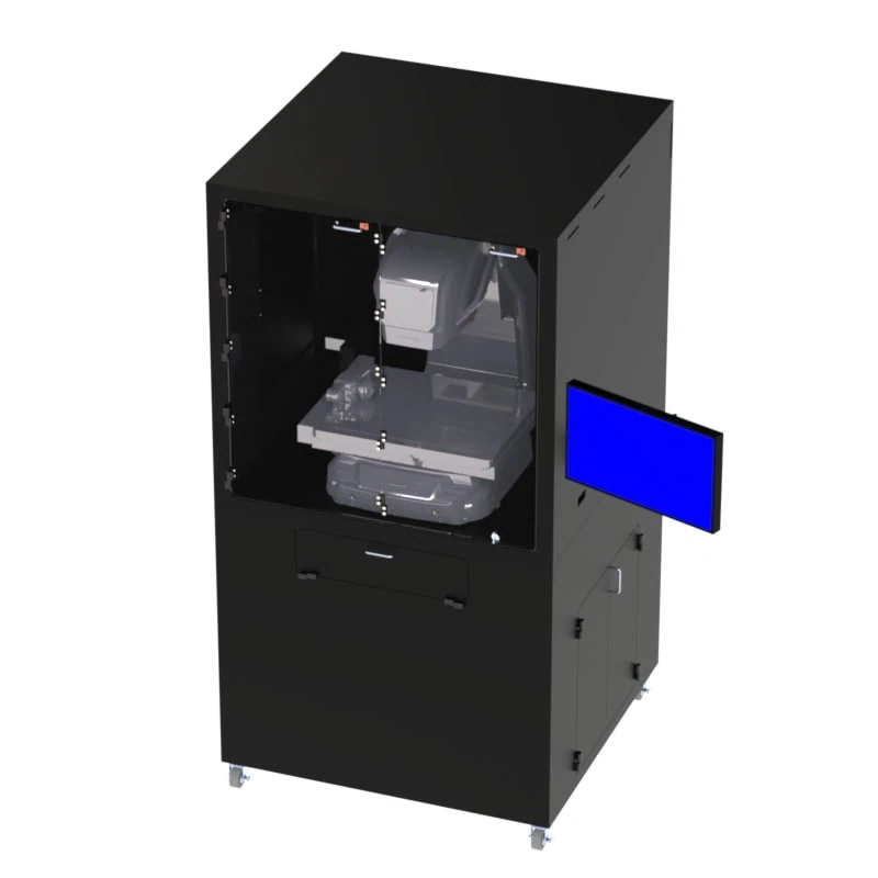 DFP201IM-X1540-VBFTKB Air Filtered Mobile Workstation with BI-FOLD Front Door - Image 3