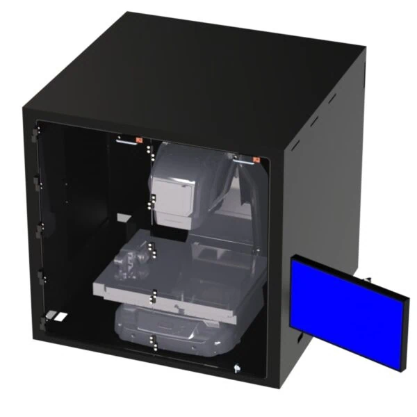 DFP201IM-X1540-VBF Air Filtered Tabletop Enclosure with BI-FOLD Front Door - Image 3