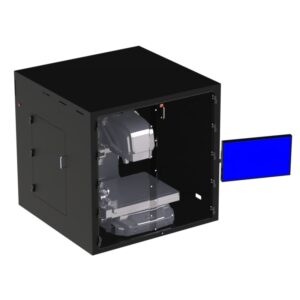DFP201IM-X1540 Filtered Tabletop Enclosure with Double Door in Front of Imager