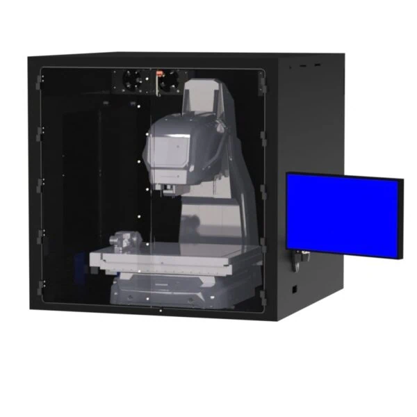 DFP201IM-X1540 Filtered Tabletop Enclosure with Double Door in Front of Imager - Image 2