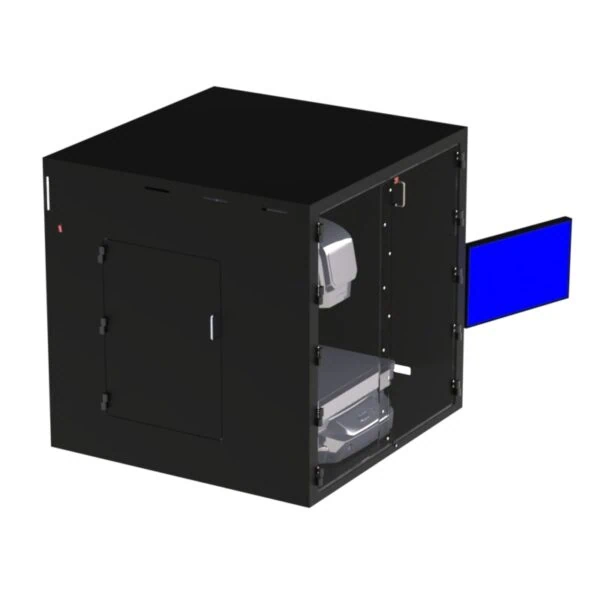 DFP201IM-X1540 Filtered Tabletop Enclosure with Double Door in Front of Imager - Image 4