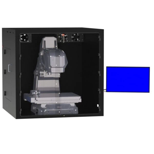 DFP201IM-X1540 Filtered Tabletop Enclosure with Double Door in Front of Imager - Image 3