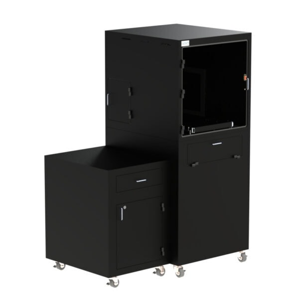 Keyence IM-7000 and IM-8000 Mobile Workstation with Side Storage Cabinet and Drawer DFP201IM7K-310B - Image 6