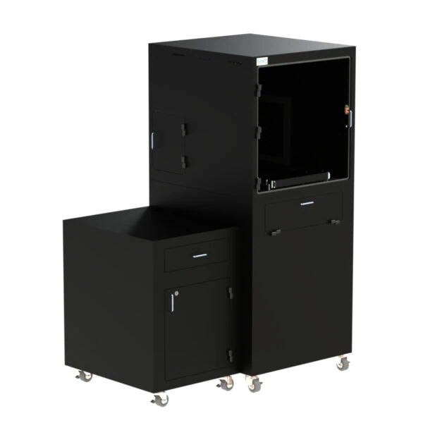 Keyence IM-7000 and IM-8000 Mobile Workstation with Side Storage Cabinet and Drawer DFP201IM7K-310B - Image 6