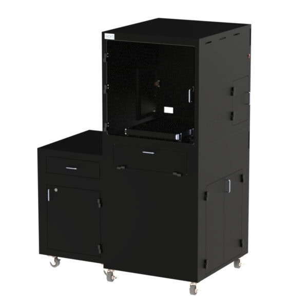 Keyence IM-7000 and IM-8000 Mobile Workstation with Side Storage Cabinet and Drawer DFP201IM7K-310B - Image 3