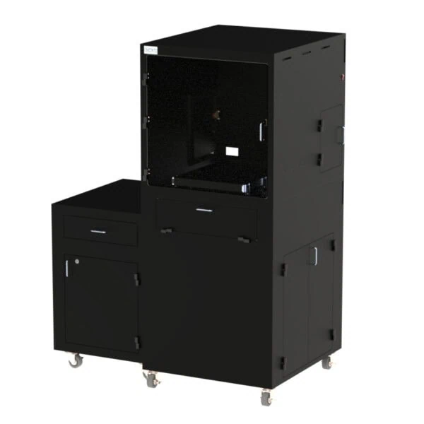 Keyence IM-7000 and IM-8000 Mobile Workstation with Side Storage Cabinet and Drawer DFP201IM7K-310B - Image 3