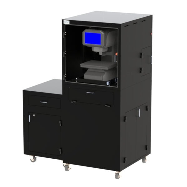 Keyence IM-7000 and IM-8000 Mobile Workstation with Side Storage Cabinet and Drawer DFP201IM7K-310B