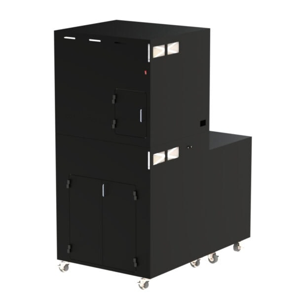 Keyence IM-7000 and IM-8000 Mobile Workstation with Side Storage Cabinet and Drawer DFP201IM7K-310B - Image 4