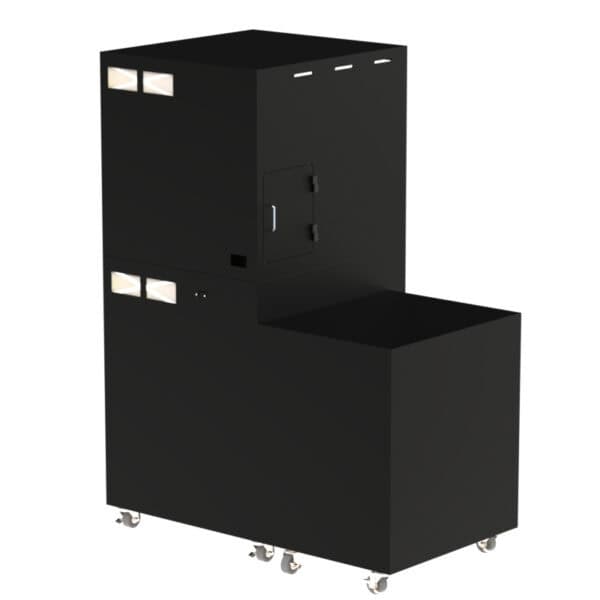 Keyence IM-7000 and IM-8000 Mobile Workstation with Side Storage Cabinet and Drawer DFP201IM7K-310B - Image 5