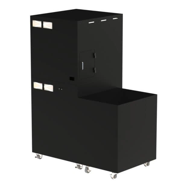Keyence IM-7000 and IM-8000 Mobile Workstation with Side Storage Cabinet and Drawer DFP201IM7K-310B - Image 5