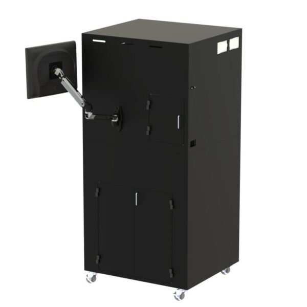 KEYENCE IM Imager Mobile Workstation with Articulating Monitor Arm Mount - Image 3