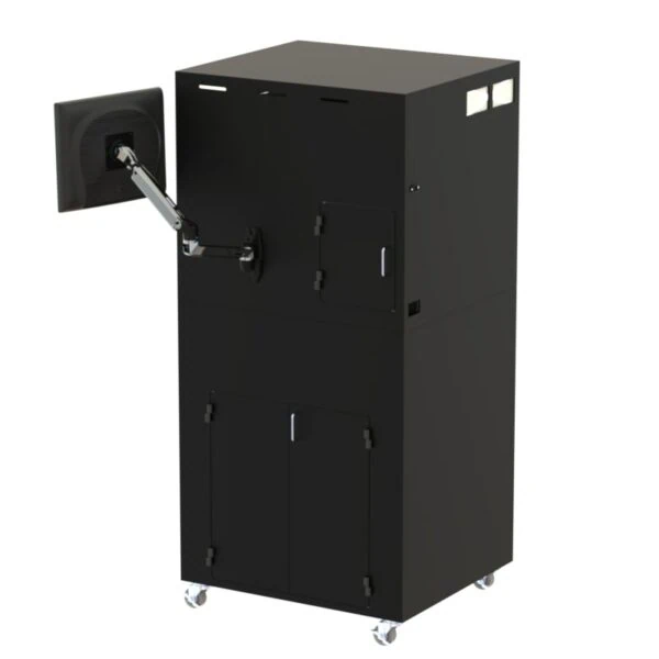 KEYENCE IM Imager Mobile Workstation with Articulating Monitor Arm Mount - Image 3