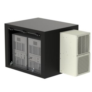 Air-Conditioned Tabletop Enclosure for Two MD-F Laser Controllers