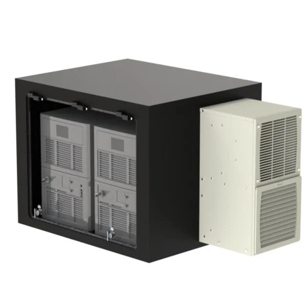 Air-Conditioned Tabletop Enclosure for Two MD-F Laser Controllers