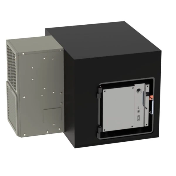 Environmental enclosure for controllers with 2k BTU air conditioner
