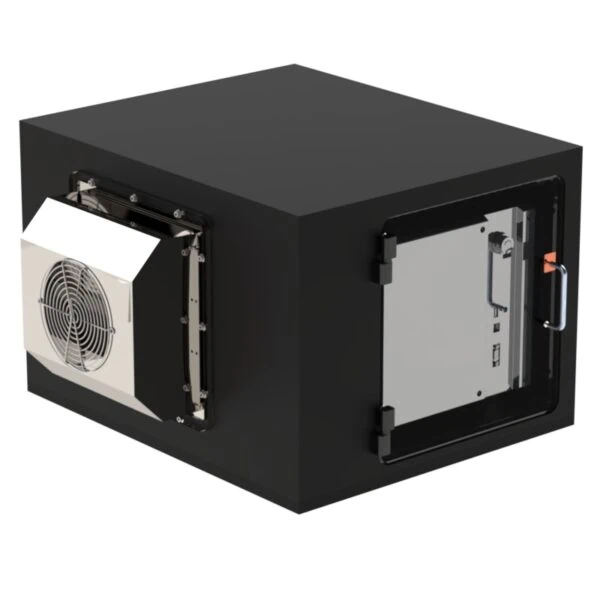 Enclosure with Air-to-Air Thermal Management for Laser Controller