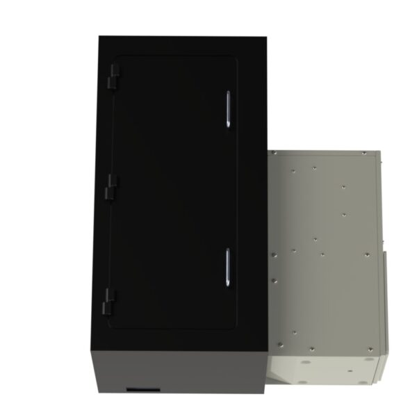 Laser head enclosure with washdown capability and air conditioned