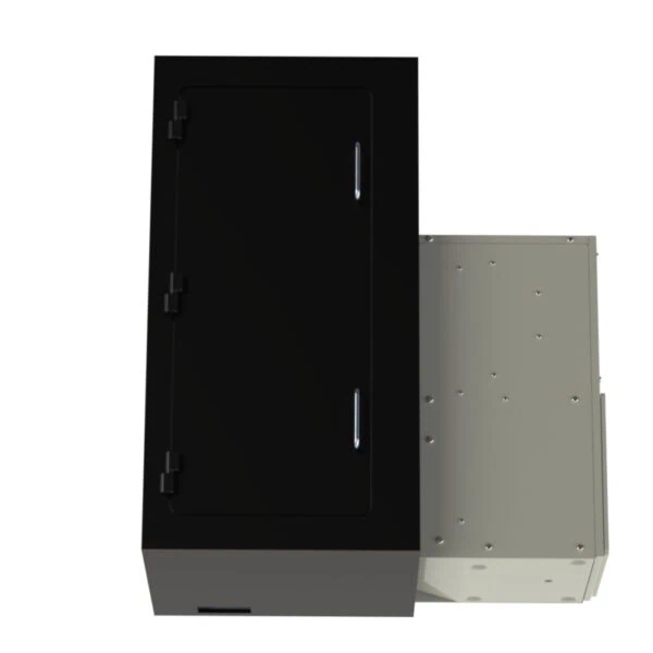 Laser head enclosure with washdown capability and air conditioned
