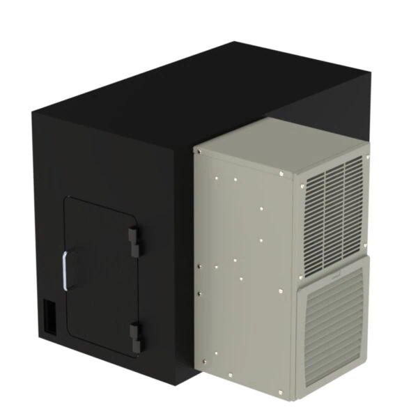 Temperature-regulated laser head housing