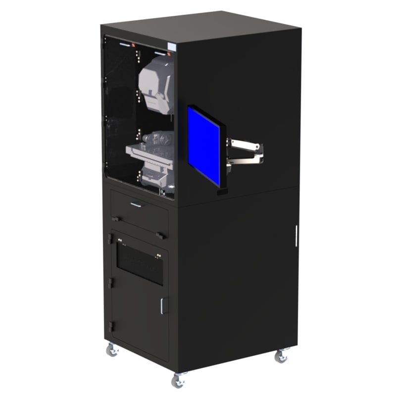 DFP255IM-X1330-VBF Filtered Mobile Workstation with Laser Printer