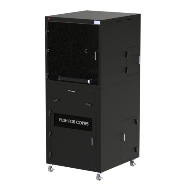 Mobile Workstation with Laser Printer Compartment for Keyence IM Image Measuring System