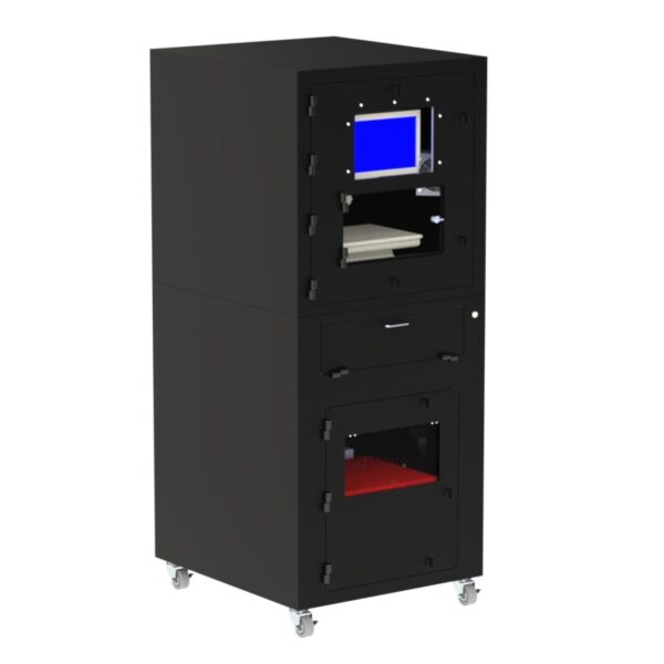 IM-8000 Mobile Workstation for Light Oil Environments with Laser Printer Compartment - Image 4