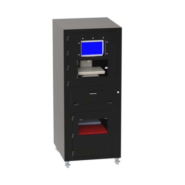 IM-8000 Mobile Workstation for Light Oil Environments with Laser Printer Compartment - Image 2